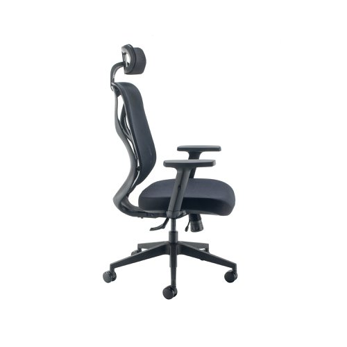 Arista Stealth High Back Chair with Headrest Black KF80304 | KF80304 | VOW