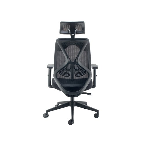 Arista Stealth High Back Chair with Headrest Black KF80304 | KF80304 | VOW