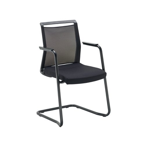 Jemini Stealth Visitor Chair Black KF80306 | VOW