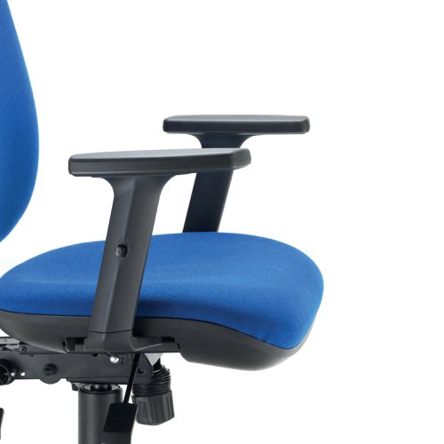 First Arista Aire High Back Ergonomic Operator Chair 675x580x1035-1230mm Blue KF80327 | KF80327 | VOW