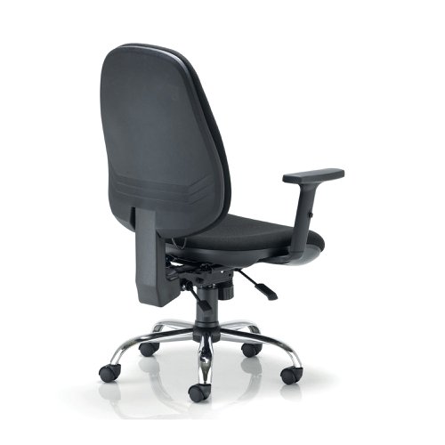 First Arista Aire High Back Ergonomic Operator Chair 675x580x1035-1230mm Black KF80331