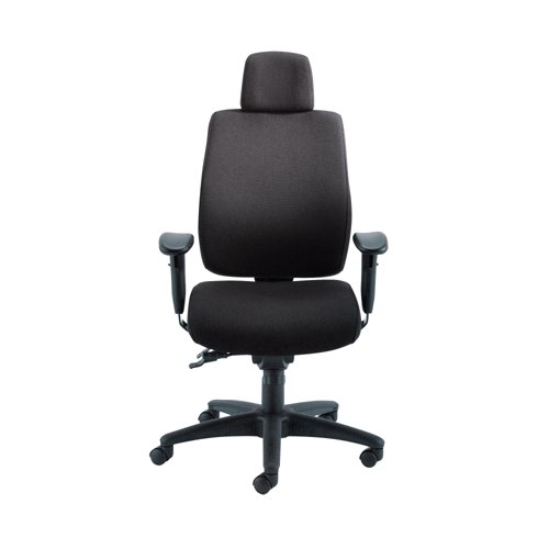 Avior Elbrus High Back Operator Chair 650x678x678mm Black KF73875