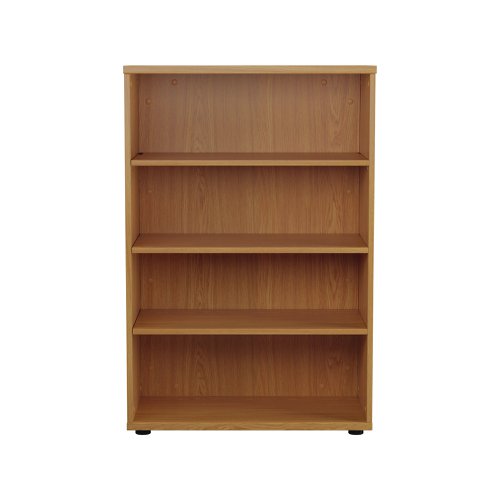 First 3 Shelf Wooden Bookcase 800x450x1200mm Nova Oak KF803669 | VOW