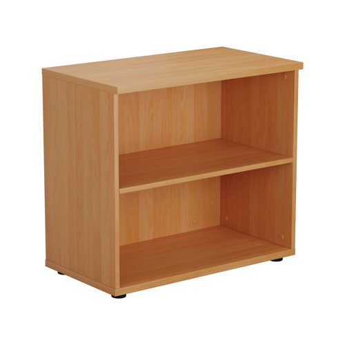 First 1 Shelf Wooden Bookcase 800x450x700mm Beech KF803775 | VOW