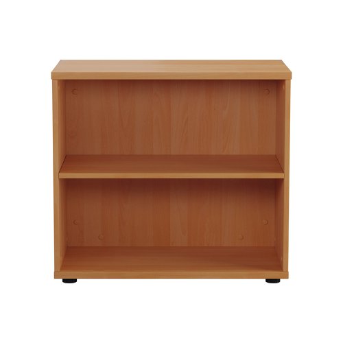 First 1 Shelf Wooden Bookcase 800x450x700mm Beech KF803775 | VOW