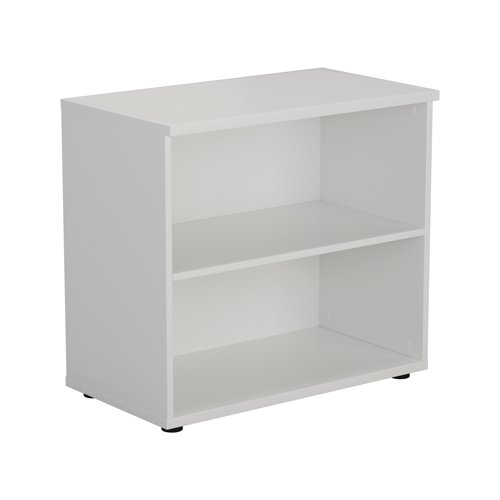 First 1 Shelf Wooden Bookcase 800x450x700mm White KF803799