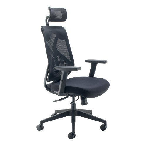 Jemini Stealth Operator Chair with Height Adjustable Arms Black KF80386