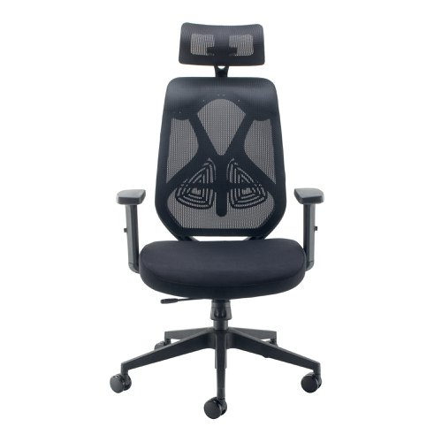 Jemini Stealth Operator Chair with Height Adjustable Arms Black KF80386