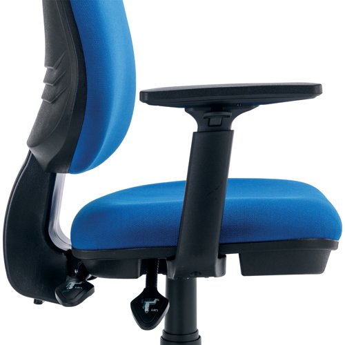 Astin Nesta Operator Chair with Adjustable Arms 590x900x1050mm Royal Blue KF803947