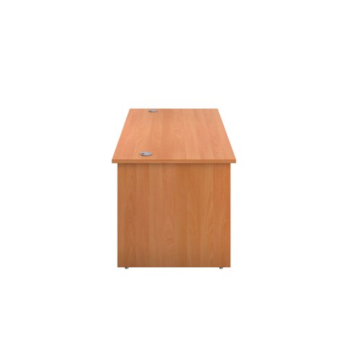 Jemini Rectangular Panel End Desk 1200x800x730mm Beech KF804345