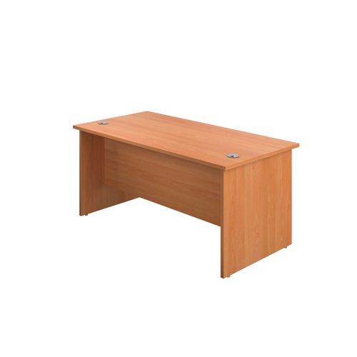 Jemini Rectangular Panel End Desk 1200x800x730mm Beech KF804345