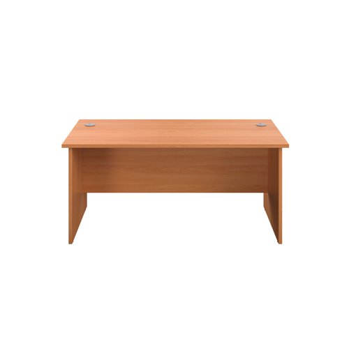 Jemini Rectangular Panel End Desk 1200x800x730mm Beech KF804345