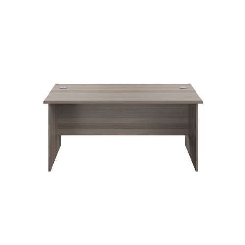 Jemini Rectangular Panel End Desk 1200x800x730mm Grey Oak KF804352