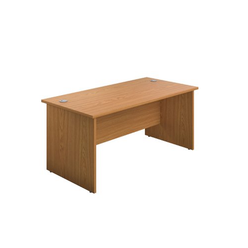 Jemini Rectangular Panel End Desk 1200x800x730mm Nova Oak KF804369