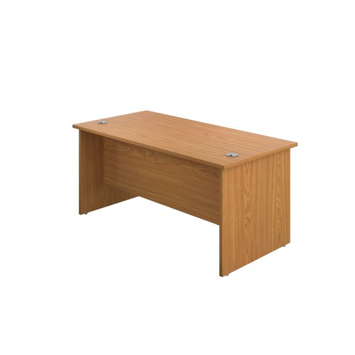 Jemini Rectangular Panel End Desk 1200x800x730mm Nova Oak KF804369