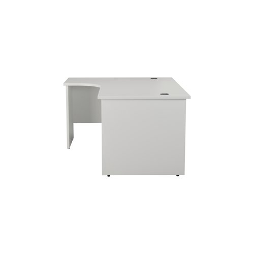 Jemini Radial Left Hand Panel End Desk 1800x1200x730mm White KF805151