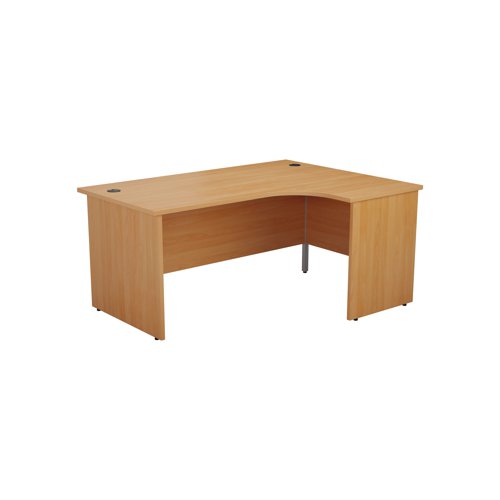 Jemini Radial Right Hand Panel End Desk 1800x1200x730mm Beech KF805182