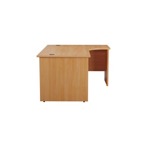 Jemini Radial Right Hand Panel End Desk 1800x1200x730mm Beech KF805182