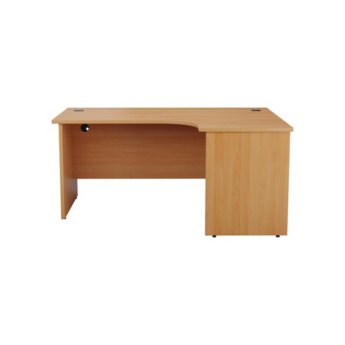 Jemini Radial Right Hand Panel End Desk 1800x1200x730mm Beech KF805182