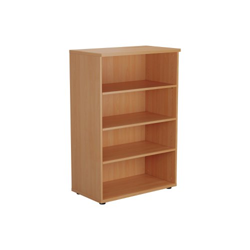 Jemini Wooden Bookcase 800x450x1200mm Beech KF810216 | VOW