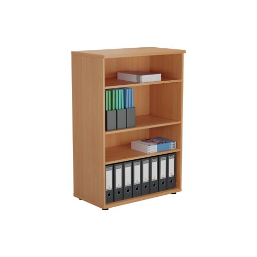 Jemini Wooden Bookcase 800x450x1200mm Beech KF810216