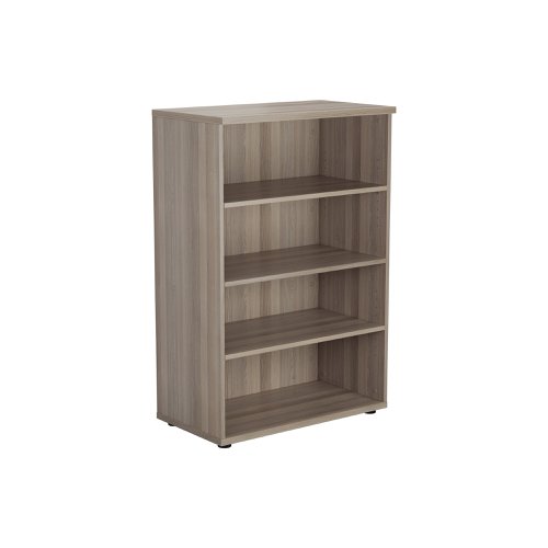 Jemini Wooden Bookcase 800x450x1200mm Grey Oak KF810346