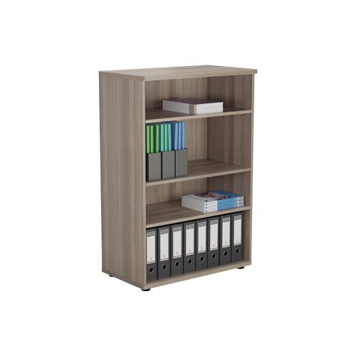 Jemini Wooden Bookcase 800x450x1200mm Grey Oak KF810346 | VOW