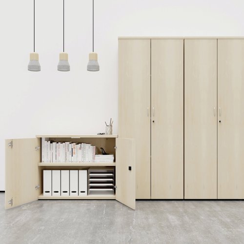 Jemini Wooden Cupboard 800x450x1600mm Beech KF810391 | VOW