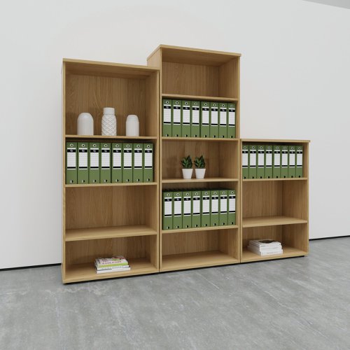 Jemini Wooden Bookcase 800x450x1600mm White KF810544 | VOW