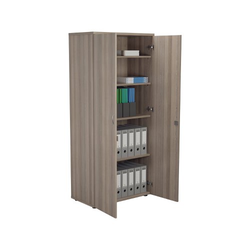 Jemini Wooden Cupboard 800x450x1800mm Grey Oak KF810582