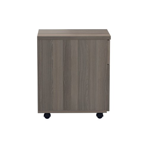 Jemini 2 Drawer Mobile Pedestal 404x500x595mm Grey Oak KF81079