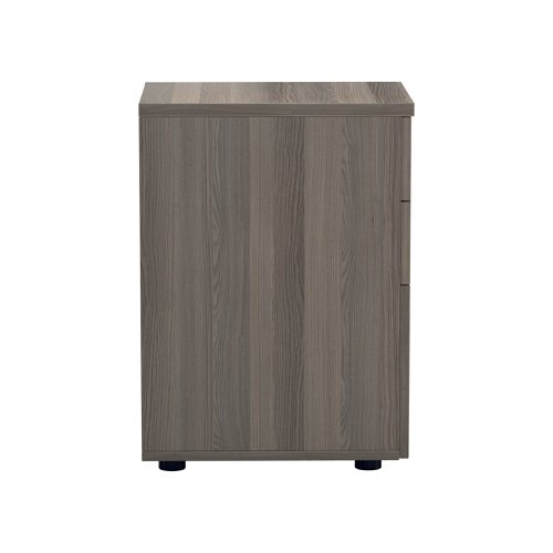 Jemini 3 Drawer Under Desk Pedestal 404x500x690mm Grey Oak KF81081