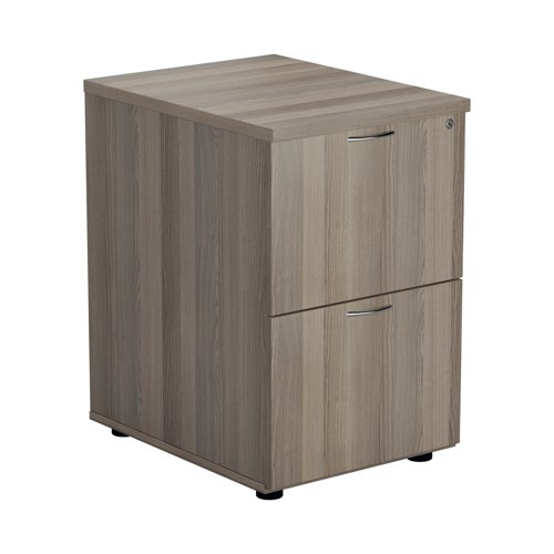 Designed for foolscap suspension files, this Jemini 2 drawer filing cabinet provides a sturdy and robust filing solution. The robust frame has anti-tilt technology for secure filing. The 2 drawers are lockable for storing confidential files and have a capacity of 25kg each. This filing cabinet measures 464x600x710mm and complements office furniture from both the Jemini and Arista ranges.