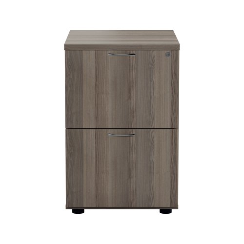 Jemini Essentials 2 Drawer Filing Cabinet 464x600x710mm Grey Oak KF81090 | VOW