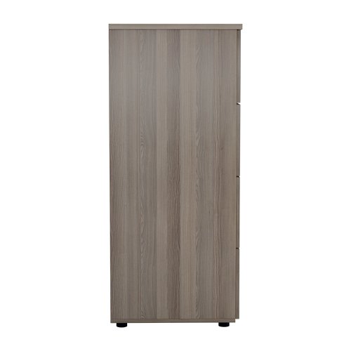 Jemini Essentials 4 Drawer Filing Cabinet 464x600x1365mm Grey Oak KF81091 | VOW