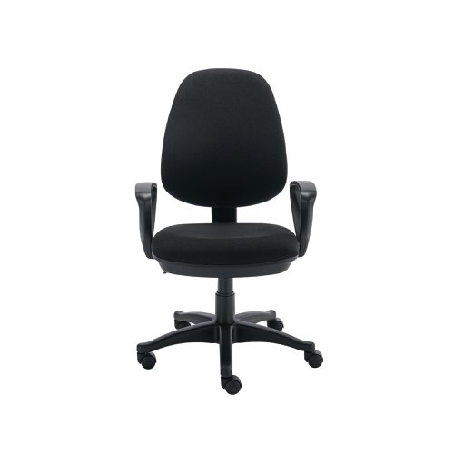 Astin Nesta Operator Chair with Fixed Arms 590x900x1050mm Black KF810947