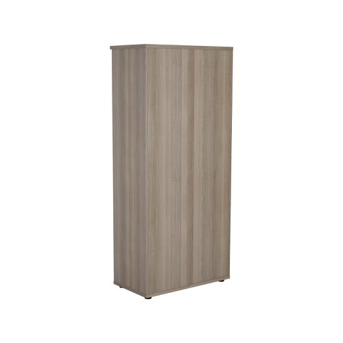 Jemini Wooden Bookcase 800x450x1800mm Grey Oak KF810995 | VOW