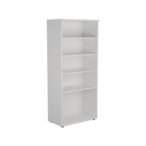 Jemini Wooden Bookcase 800x450x1800mm White KF811022 | VOW