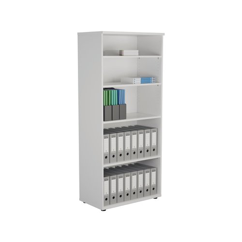 Jemini Wooden Bookcase 800x450x1800mm White KF811022