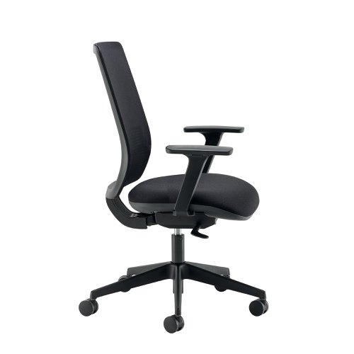 Cappela Nuevo Mesh Chair with Seat Slide and Height Adjustable Arms Black KF81906