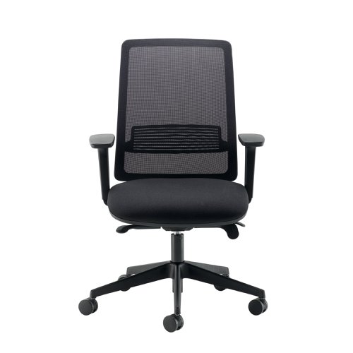 Cappela Nuevo Mesh Chair with Seat Slide and Height Adjustable Arms Black KF81906