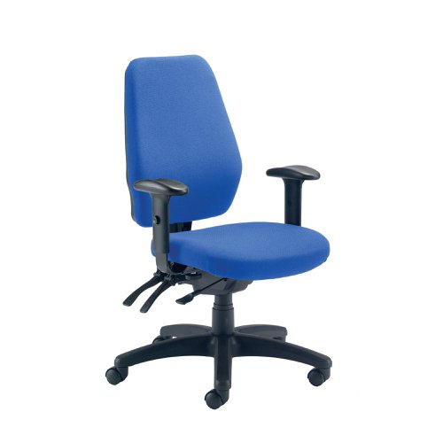 Avior Centro Call Centre Chair with 2D Adjustable Arms Fabric Royal Blue KF81974