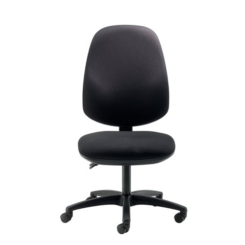 Cappela Campos High Back Posture Chair No Arms 2 Lever Mechanism Fabric Black KF81986