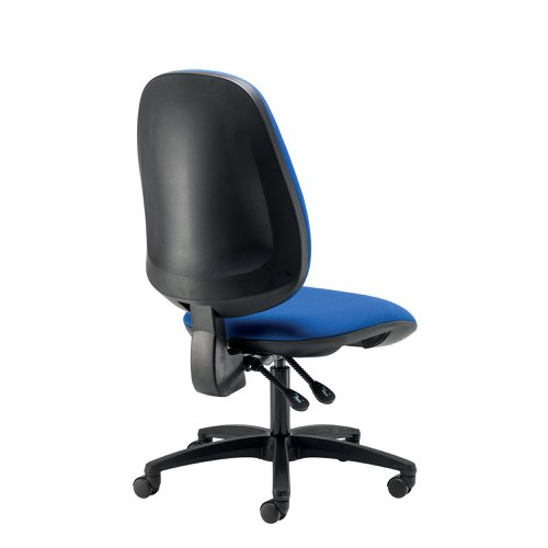 Cappela Campos High Back Posture Chair No Arms 2 Lever Mechanism Fabric Blue KF81987