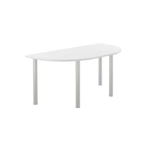 Jemini Semi Circular Multipurpose Table 1600x800x730mm White KF819943