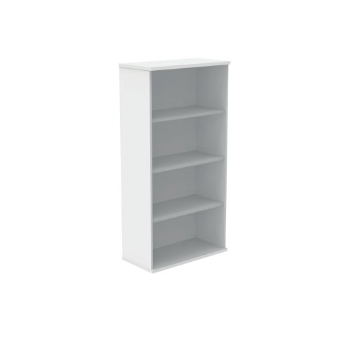 Polaris Bookcase 3 Shelf 800x400x1592mm Arctic White KF821116