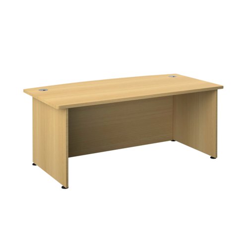 Avior Bow Fronted Executive Desk 2000x900x750mm Nova Oak KF821588