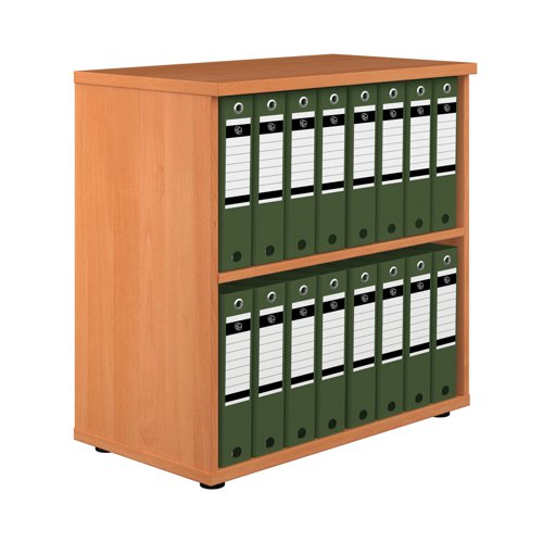 Jemini Bookcase 800x450x800mm Beech KF822295 | VOW