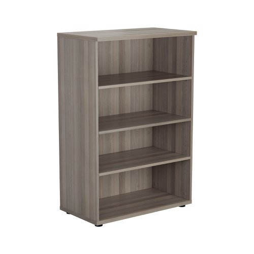 Jemini Wooden Bookcase 800x450x1200mm Grey Oak KF822861