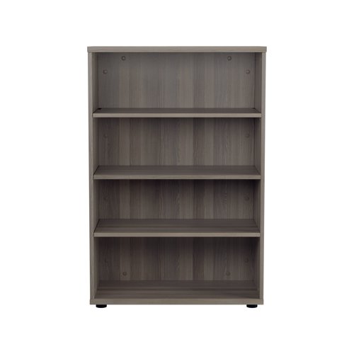 This Jemini Bookcase provides a convenient storage solution for organised office filing. Complete with one shelf, this bookcase is suitable for filing and storing lever arch and box files. The bookcase measures 800 x 450 x 1200mm and comes in a grey oak finish to complement the Jemini furniture range.